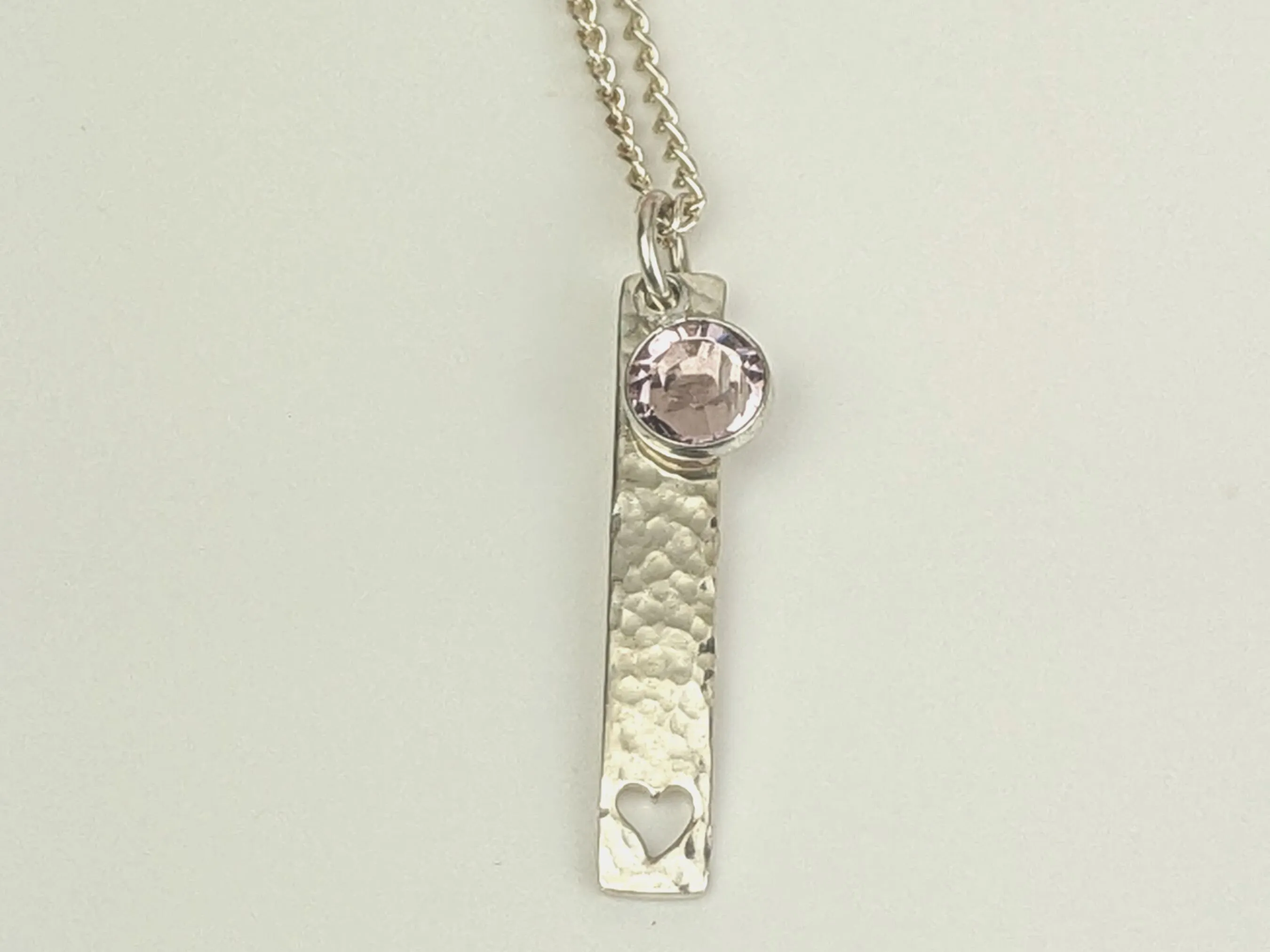 June Birthstone Minimalist Necklace // Swarovski Light Amethyst pendant, June Gemini Cancer birthday gift ideas