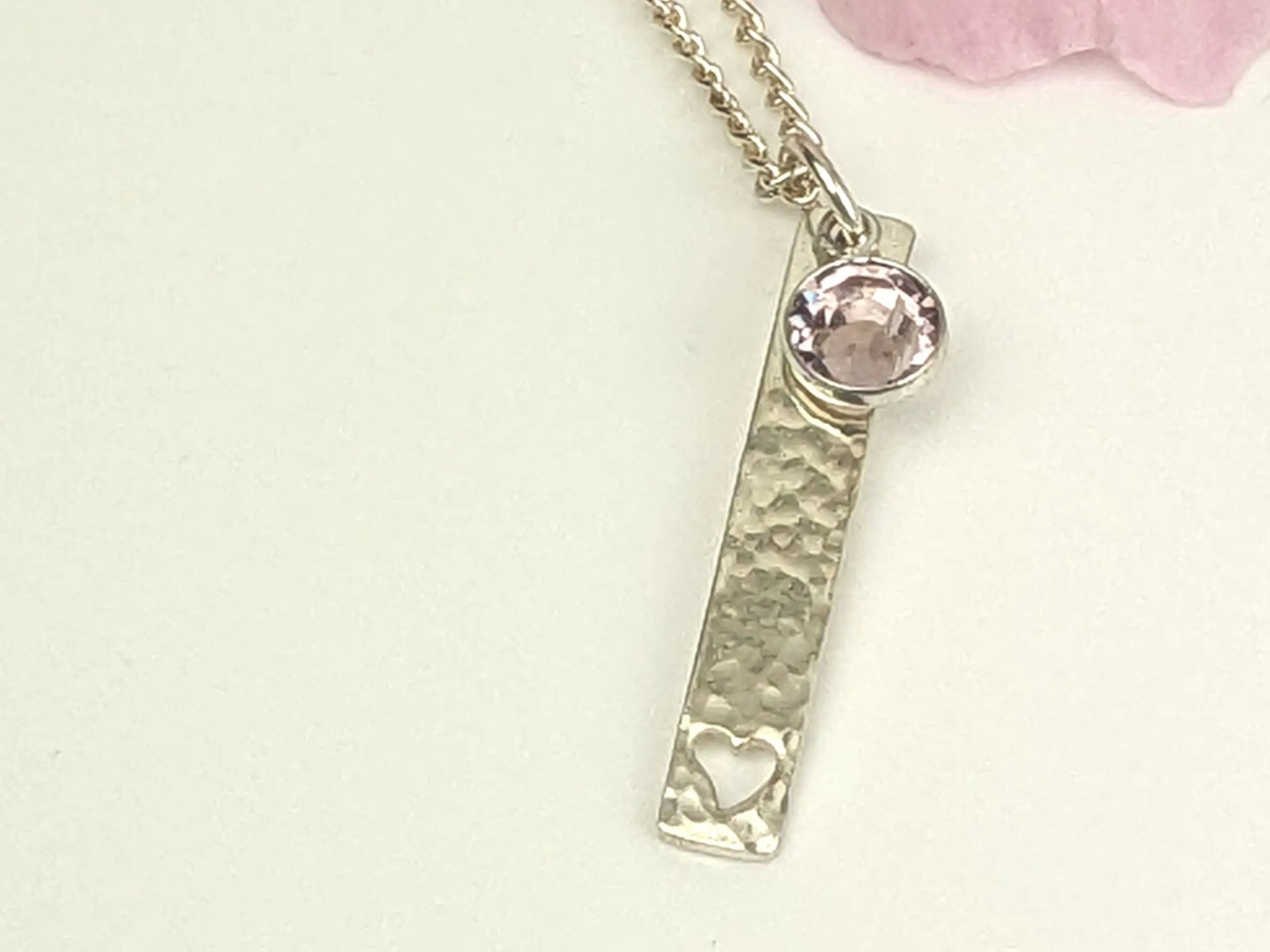 June Birthstone Minimalist Necklace // Swarovski Light Amethyst pendant, June Gemini Cancer birthday gift ideas