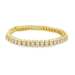 Kirkland Jewelry Estate | 18K Yellow Gold Diamond Tennis Bracelet