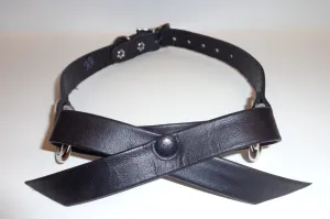 Leather Bow Choker