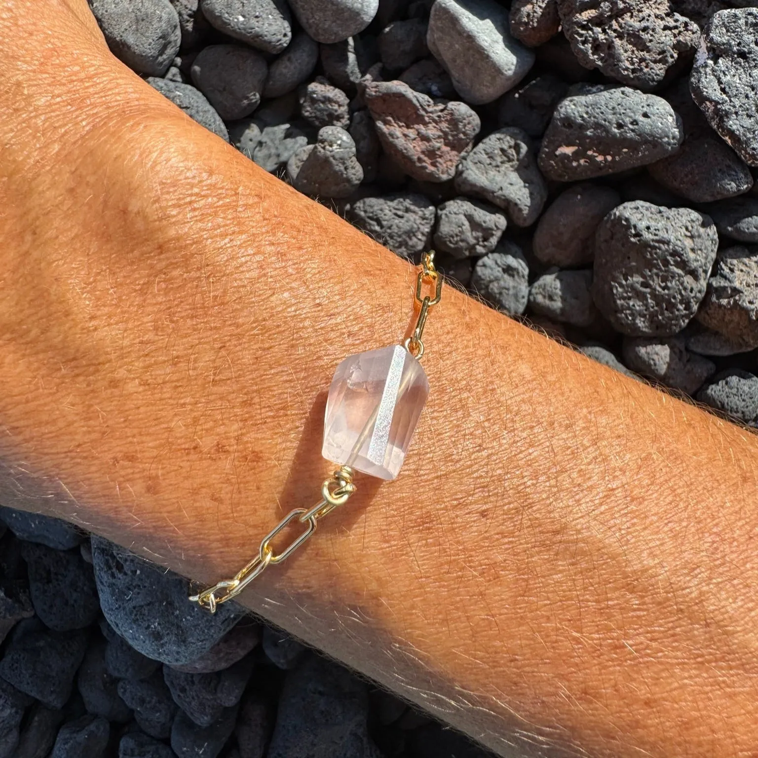 Makua Bracelet Rose Quartz