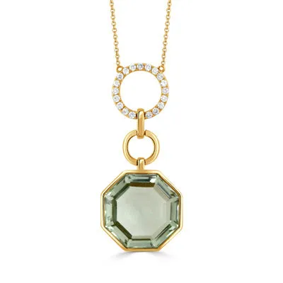 Mint Mojito Amethyst Pendant Necklace