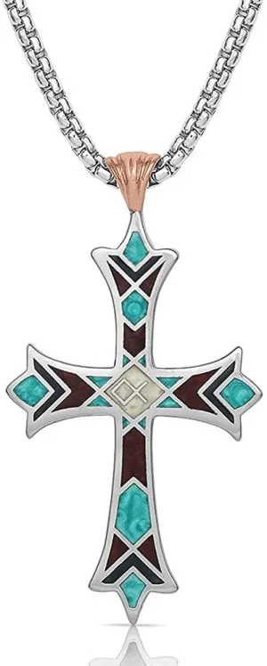 Montana Silversmiths American Legends Embracing Faith Cross Necklace