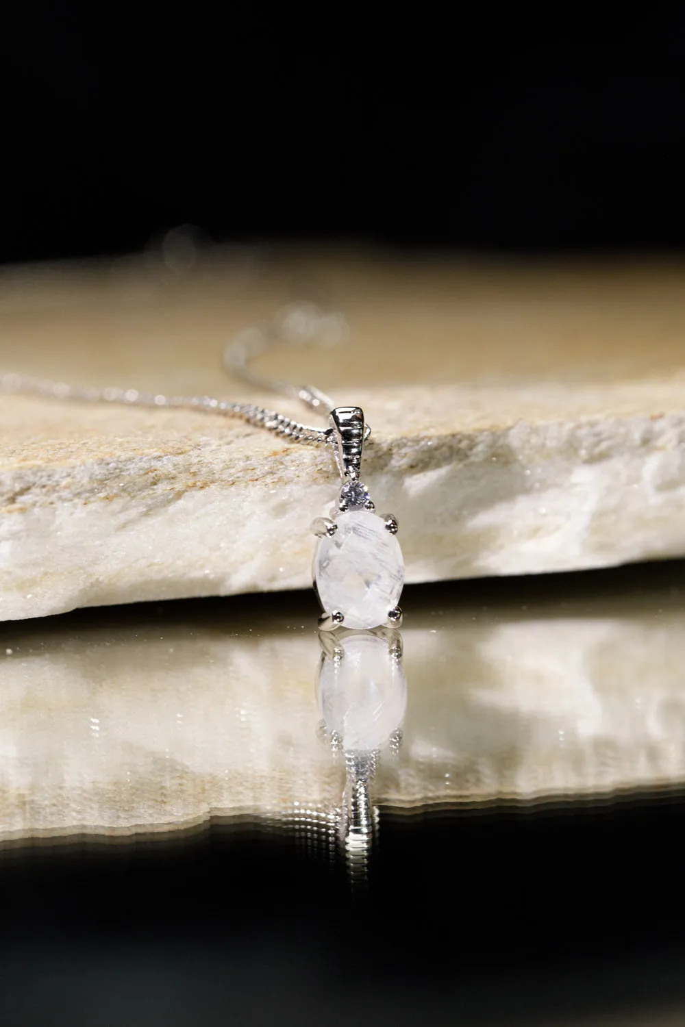 Moonstone Intuition Necklace Silver