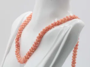 Natural Coral Beads Coral Necklace Italian Coral beads pink Coral Beads Coral Beads Pink Coral Beads Coral Bead Necklace 16" SKU:113151