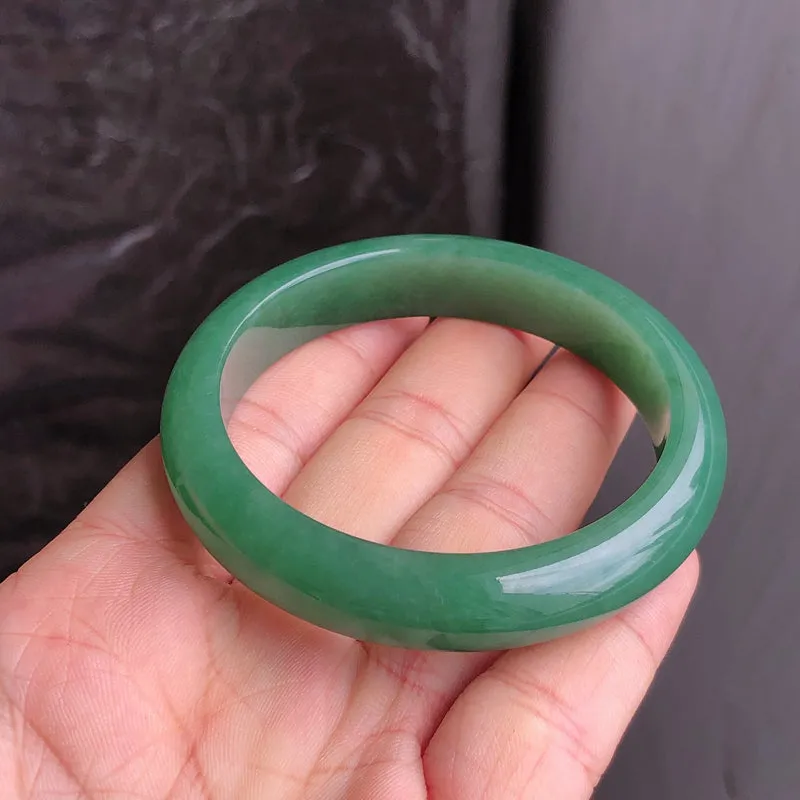 Natural Jade Bangle Jadeite Bangle Internal Diameter 53.2mm NBE090