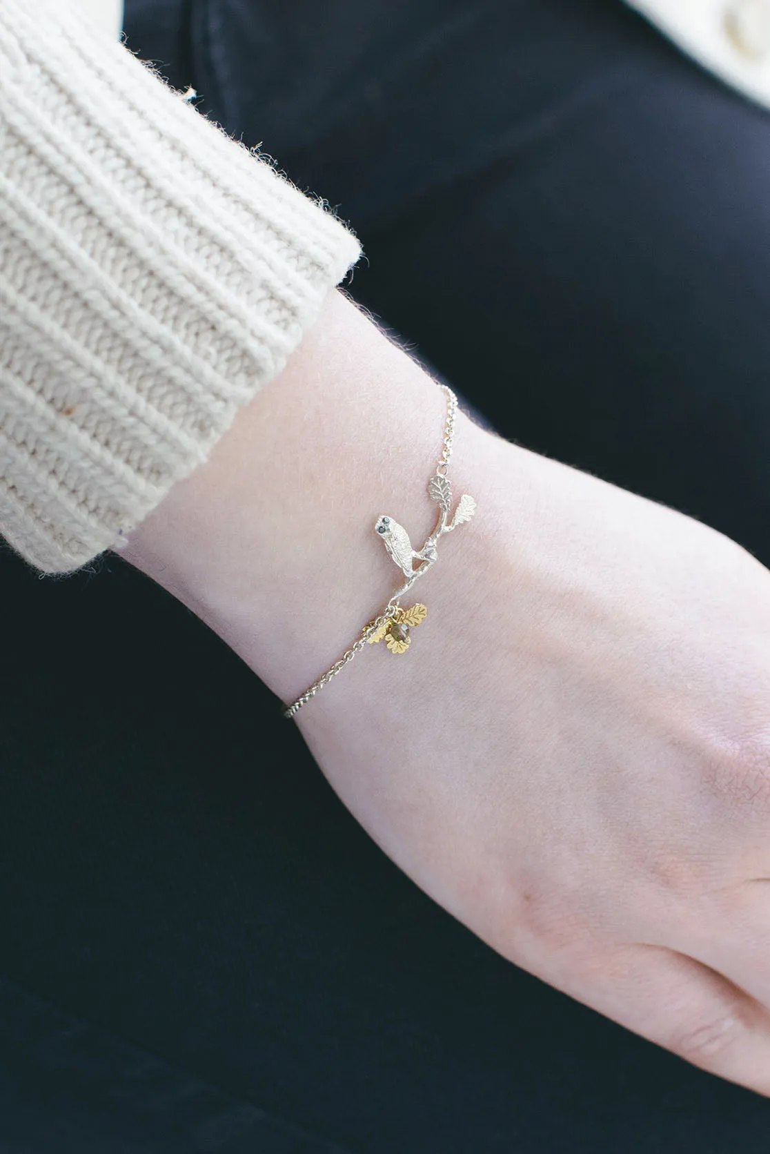 Owl On Branch Bracelet