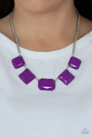 Paparazzi Necklace ~ Instant Mood Booster - Purple
