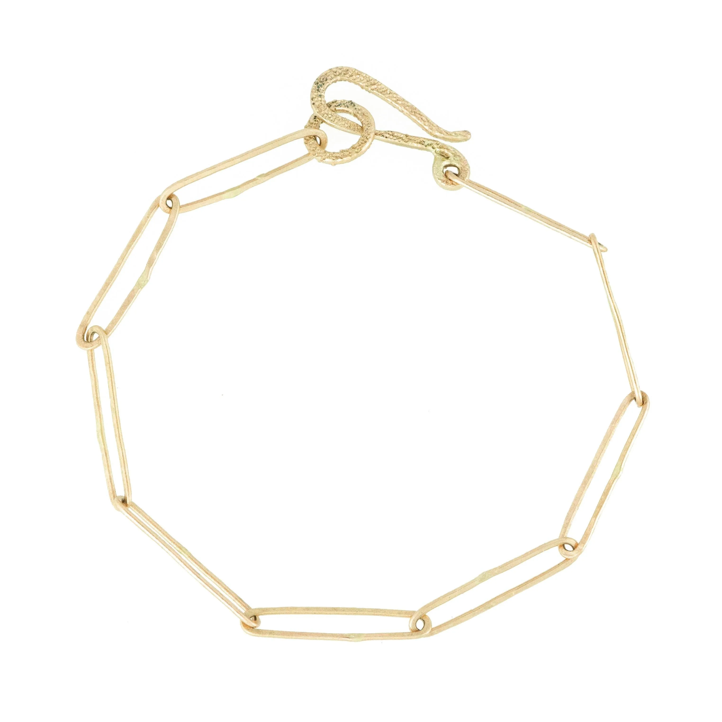 Paperclip Chain Bracelet - 14k