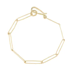 Paperclip Chain Bracelet - 14k