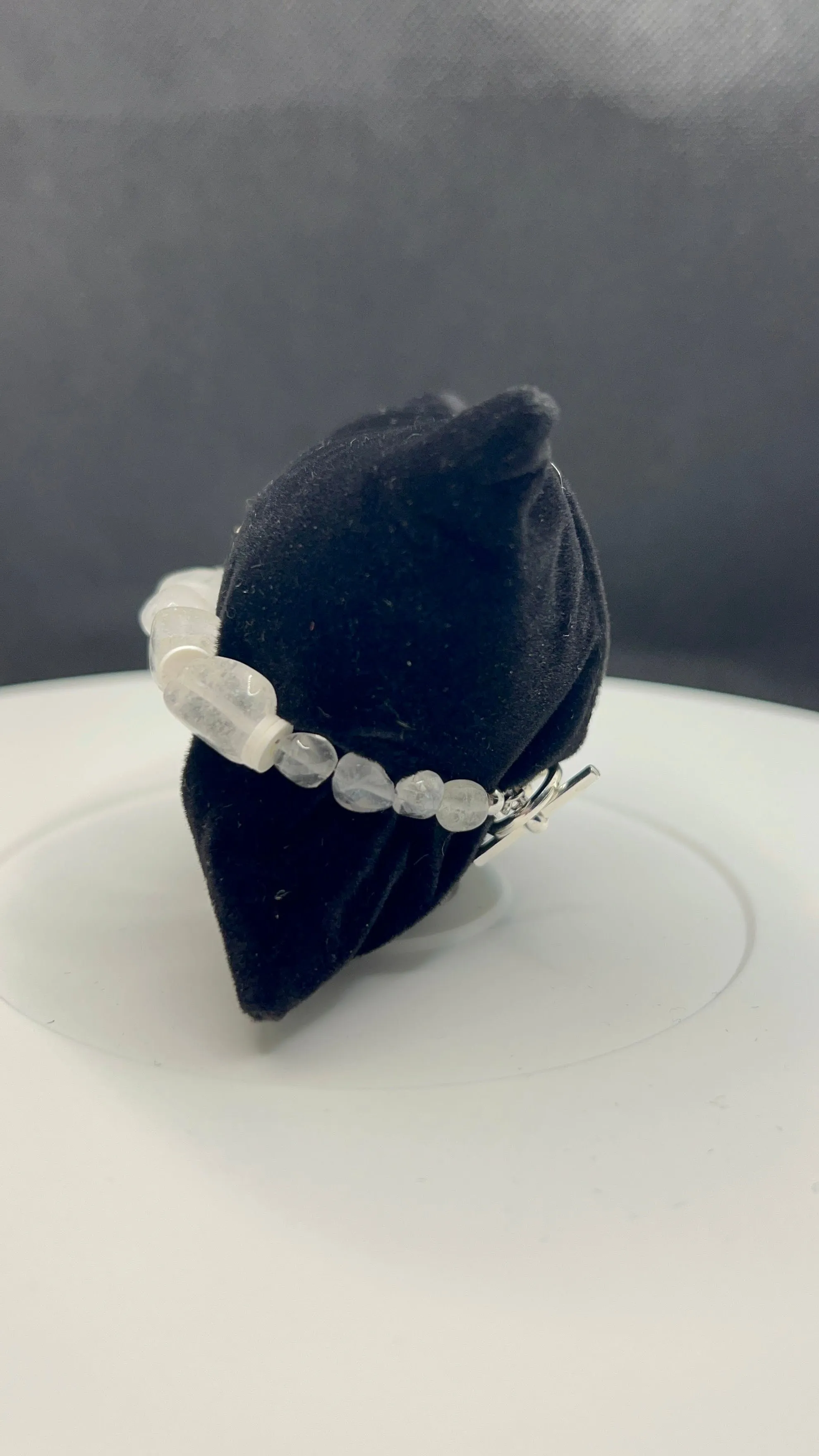 Quartz and Polymer Clay Bracelet