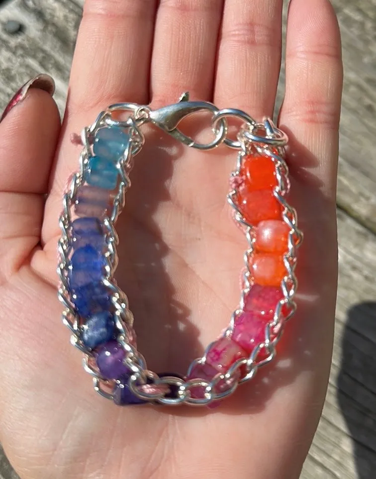 Rainbow 🌈 chain bracelet