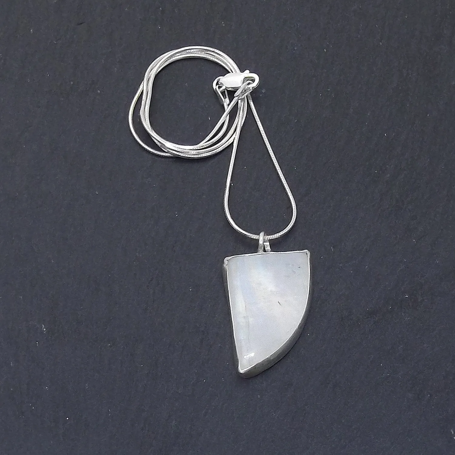 Rainbow Moonstone Gemstone Necklace for Serenity