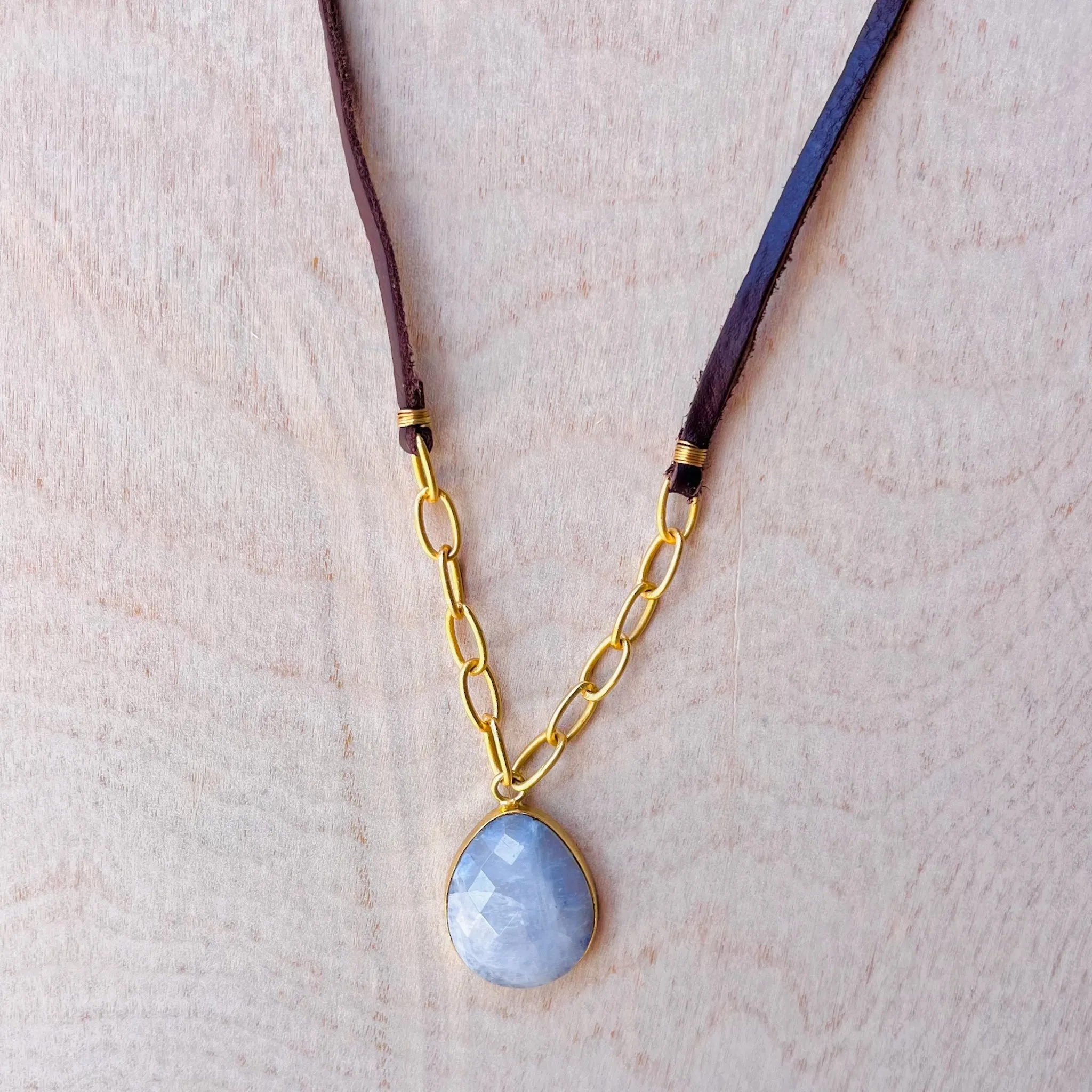 Rainbow Moonstone Serendipity Necklace