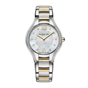 Raymond Weil Noemia Ladies Two-Tone MOP Diamond Watch 5132-SPS-00985
