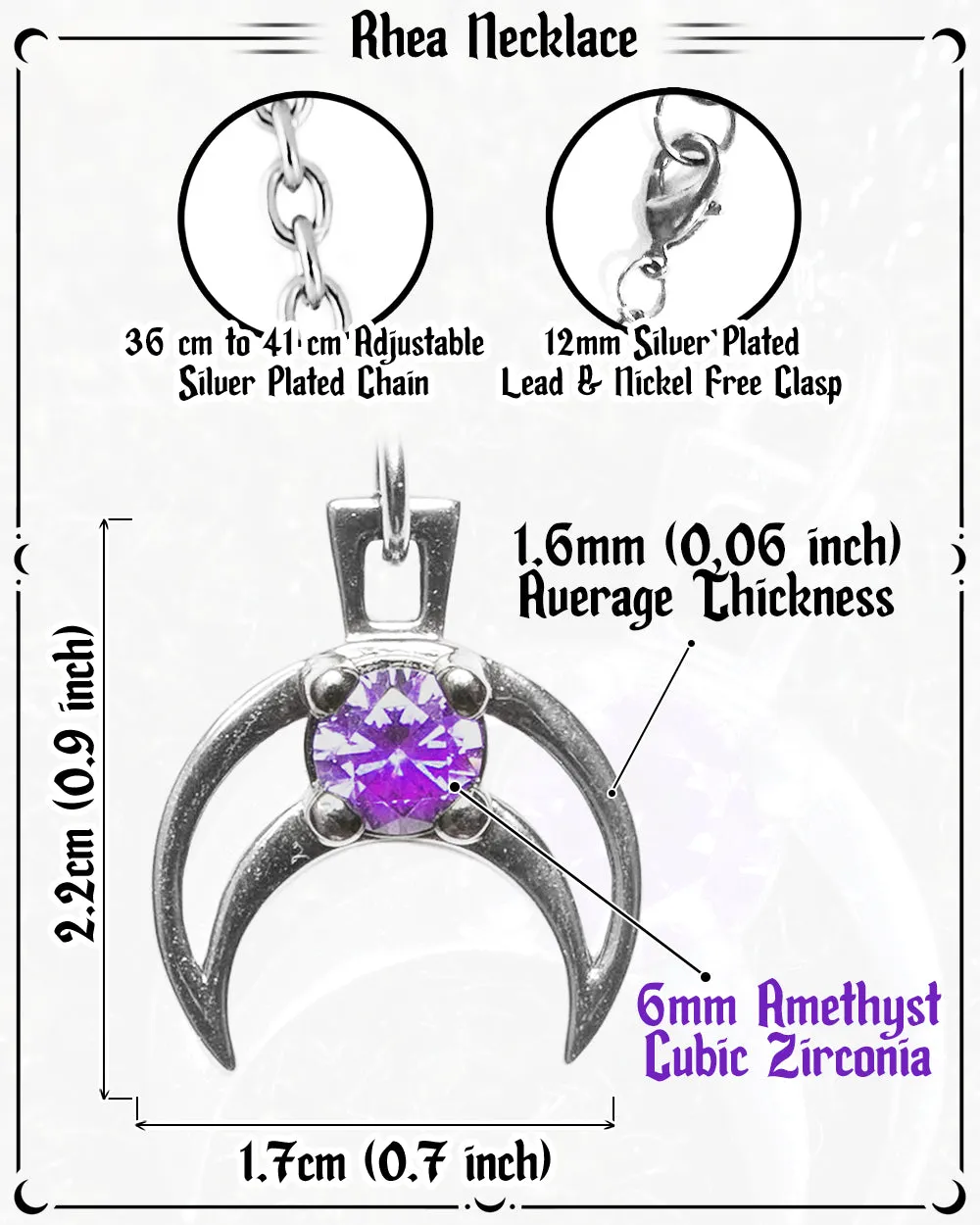 Rhea Necklace in Mirror Steel