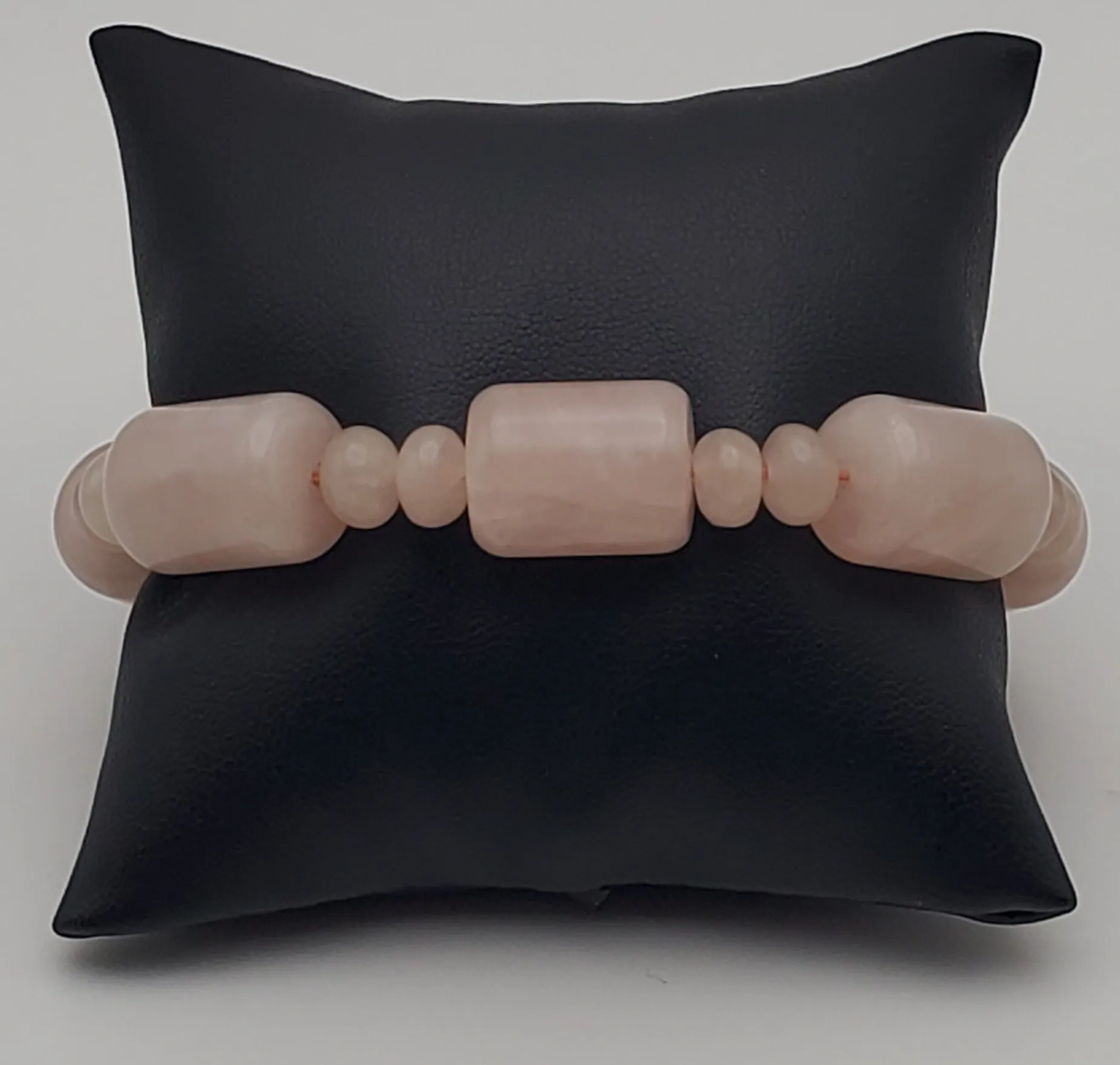 Rose Quartz Beaded Stretch Bracelet