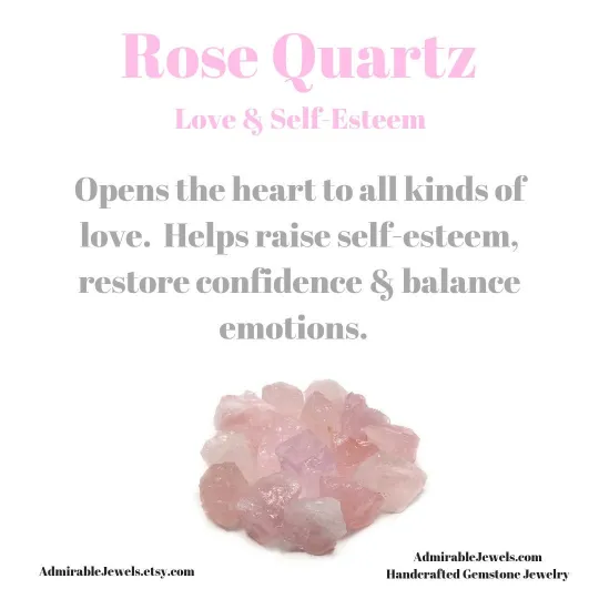 Rose Quartz Heart Briolette Necklace