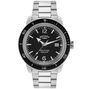 ROTARY GENTS OCEAN AVENGER STEEL BRACELET WATCH GB02694/04
