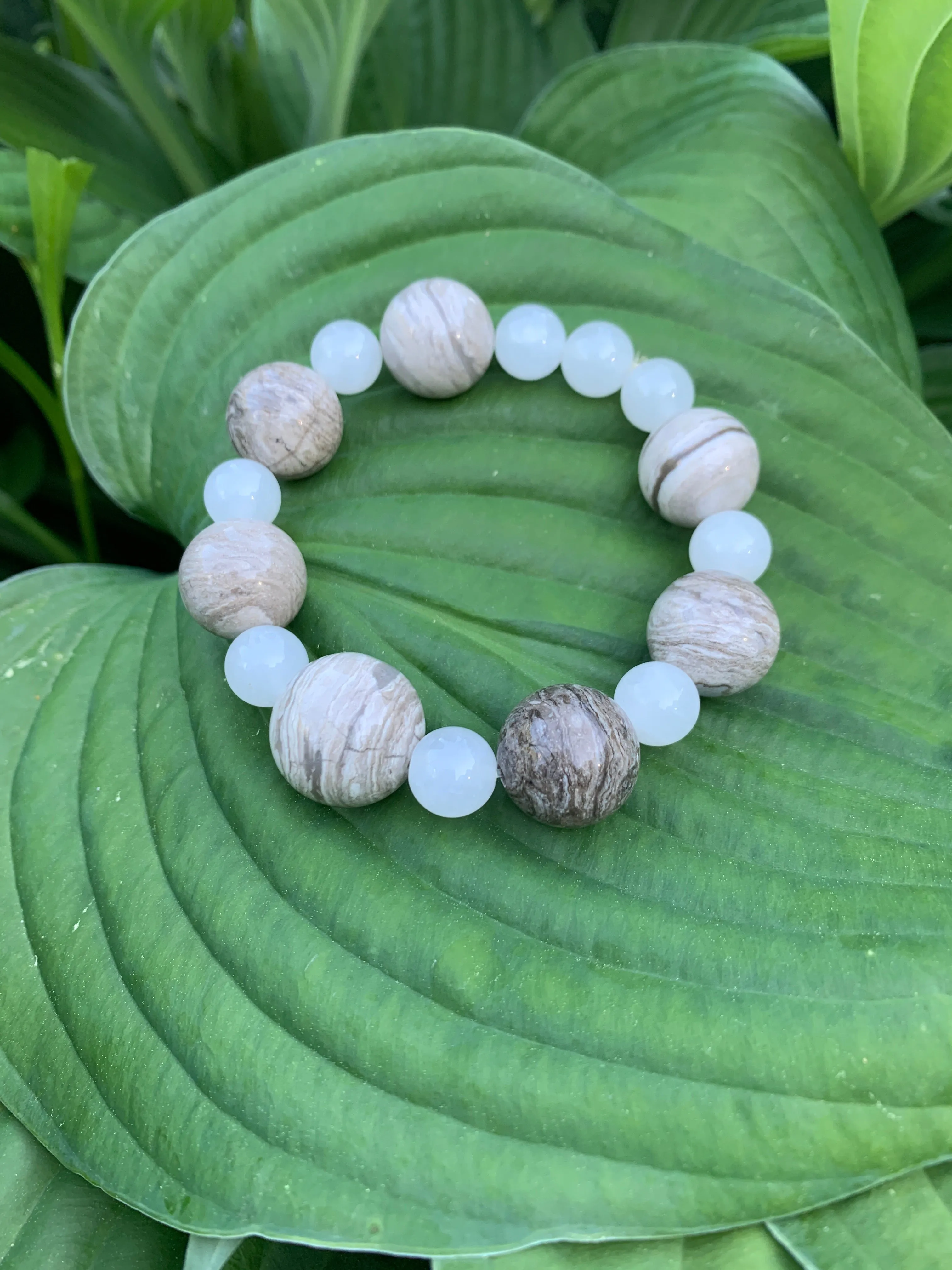 Round jasper bracelet