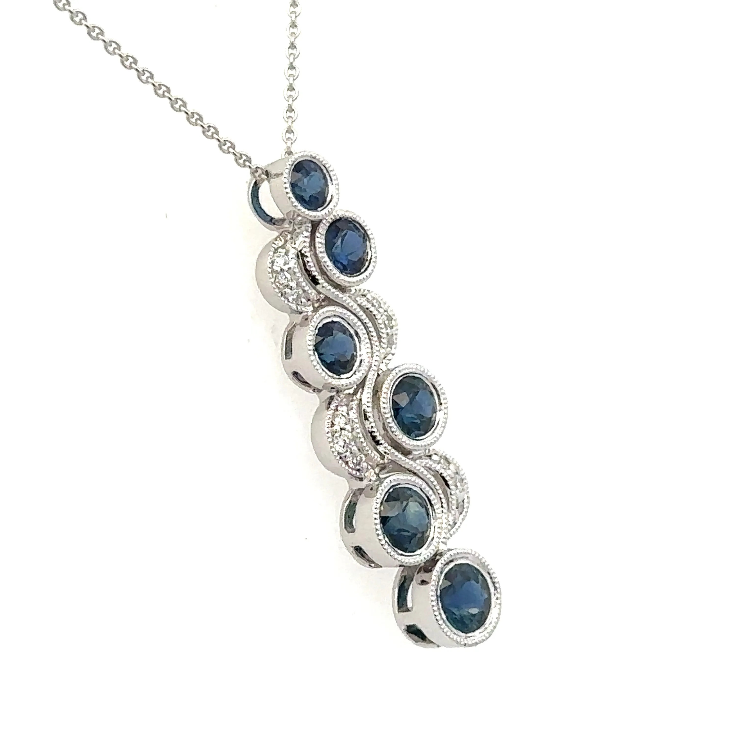 Sapphire & Diamond Necklace