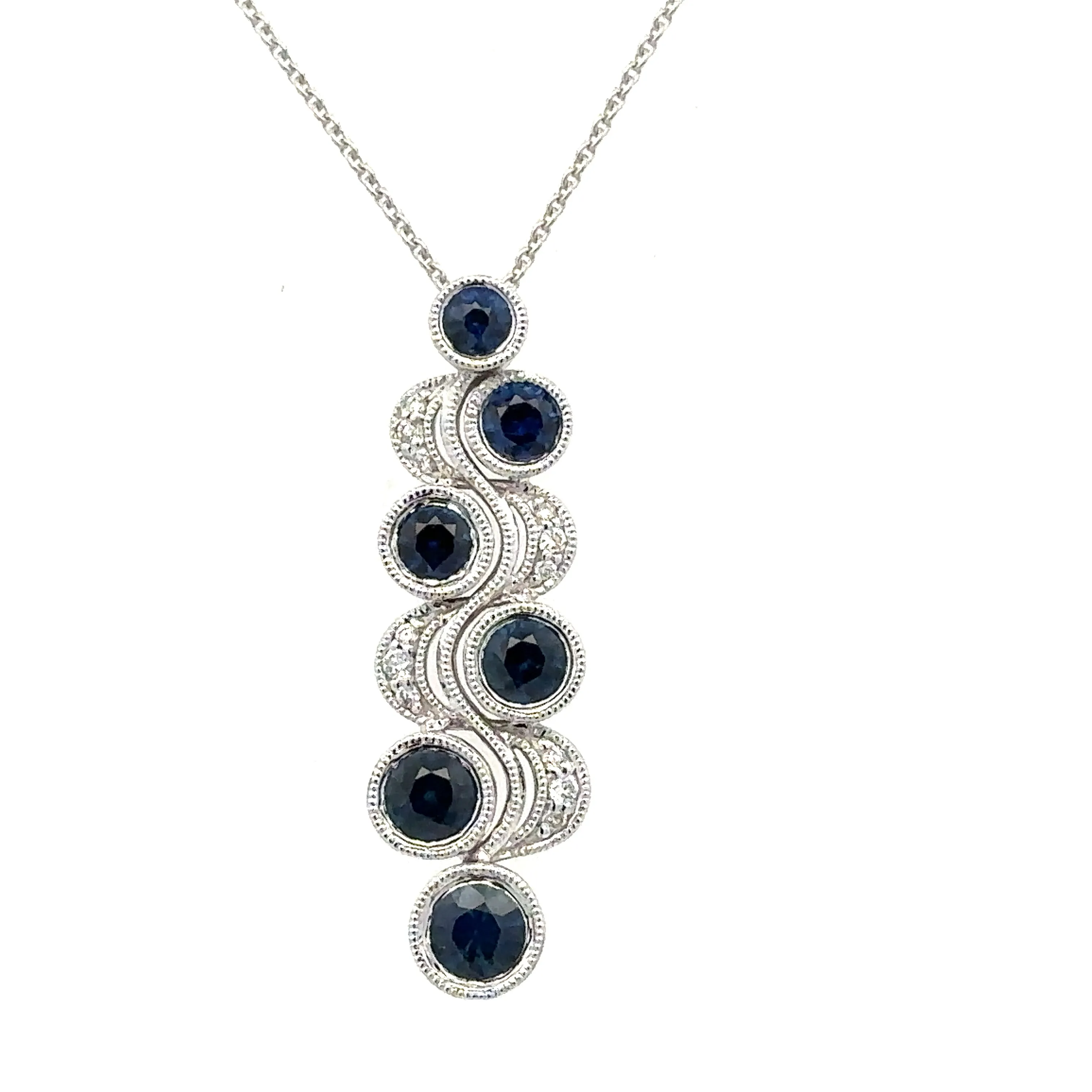 Sapphire & Diamond Necklace