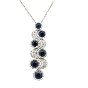 Sapphire & Diamond Necklace