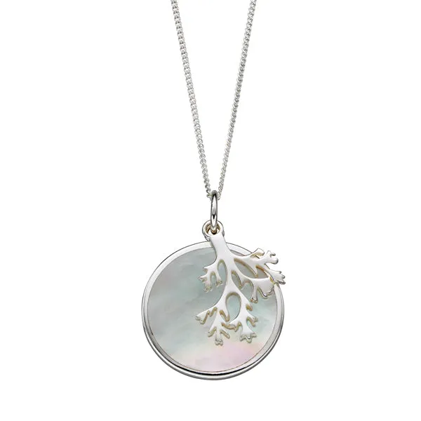 Silver Mother of Pearl Necklace