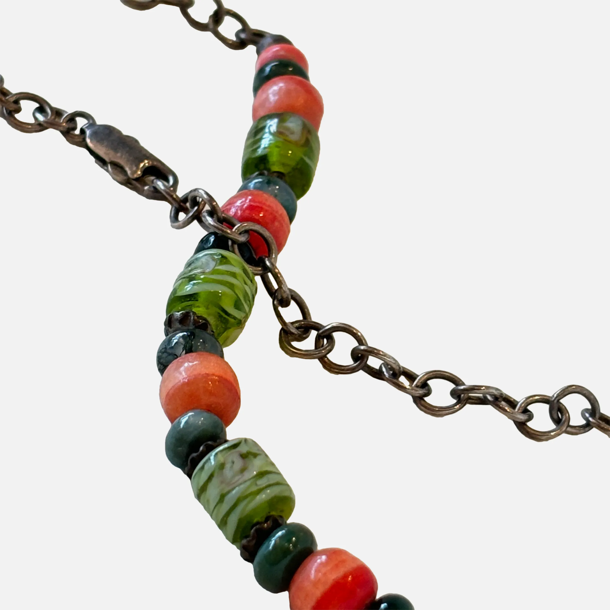 Spring Grass Beaded Necklace (63)