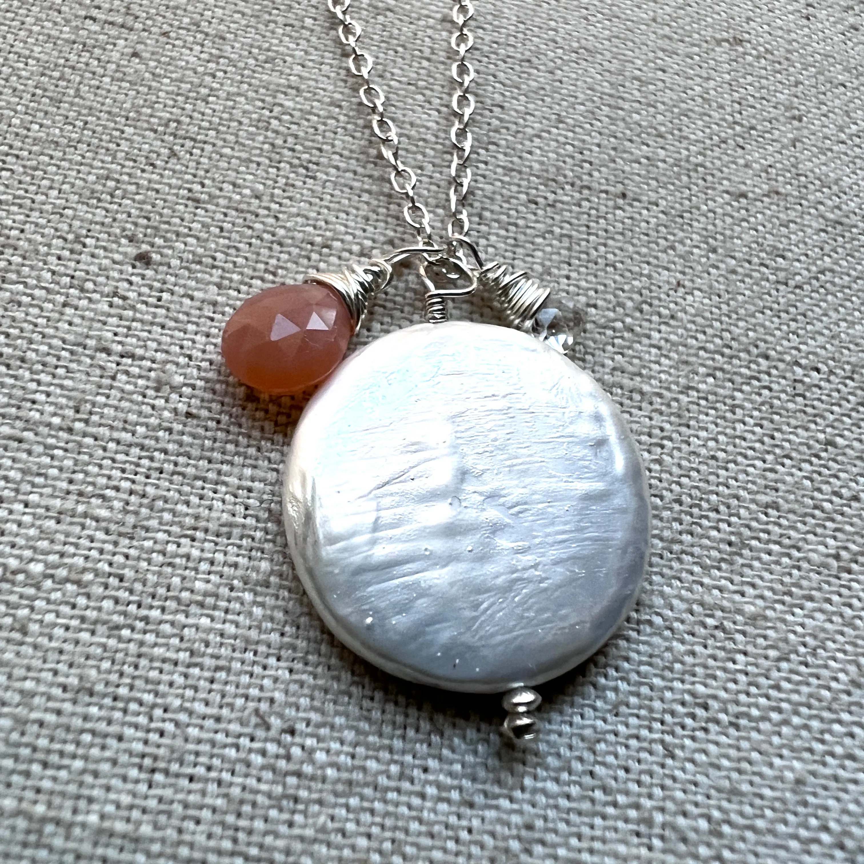 Sunset Pearl Necklace
