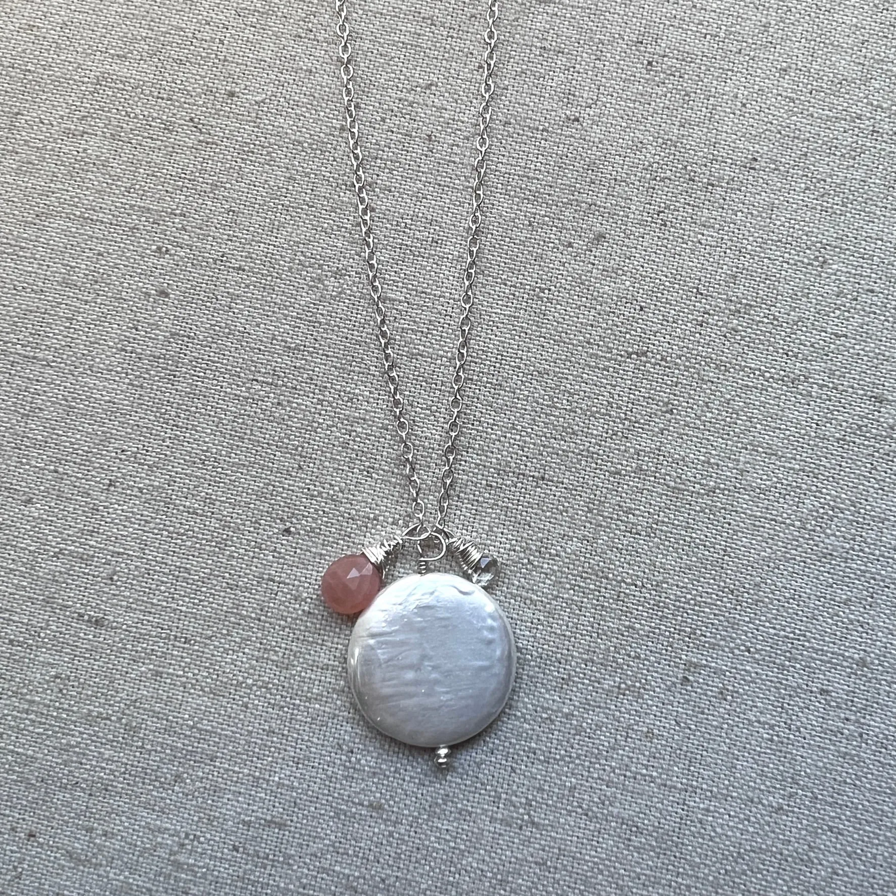 Sunset Pearl Necklace
