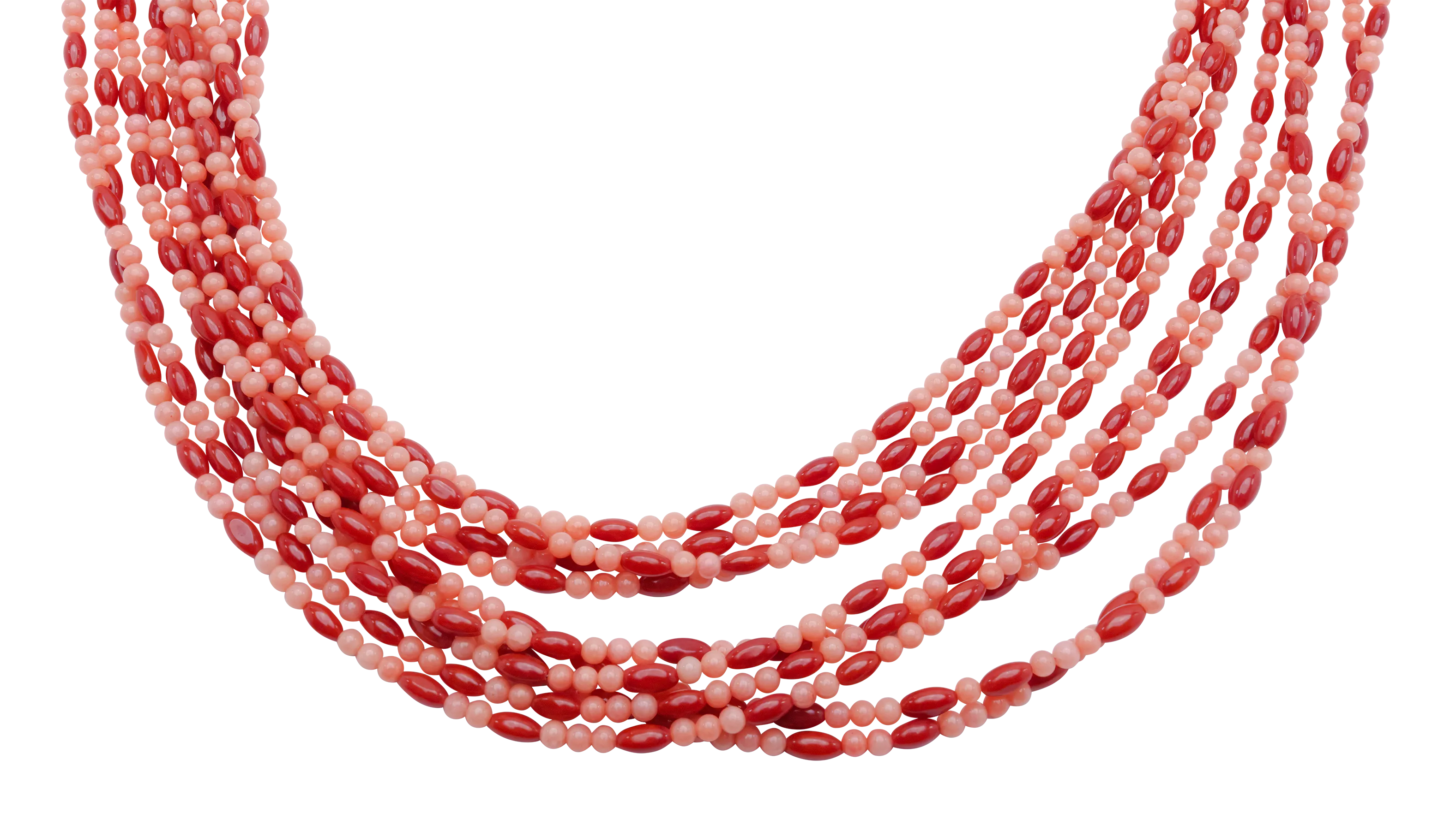 Ten-Strand Coral & Pink Coral Necklace | Dan Archuletta