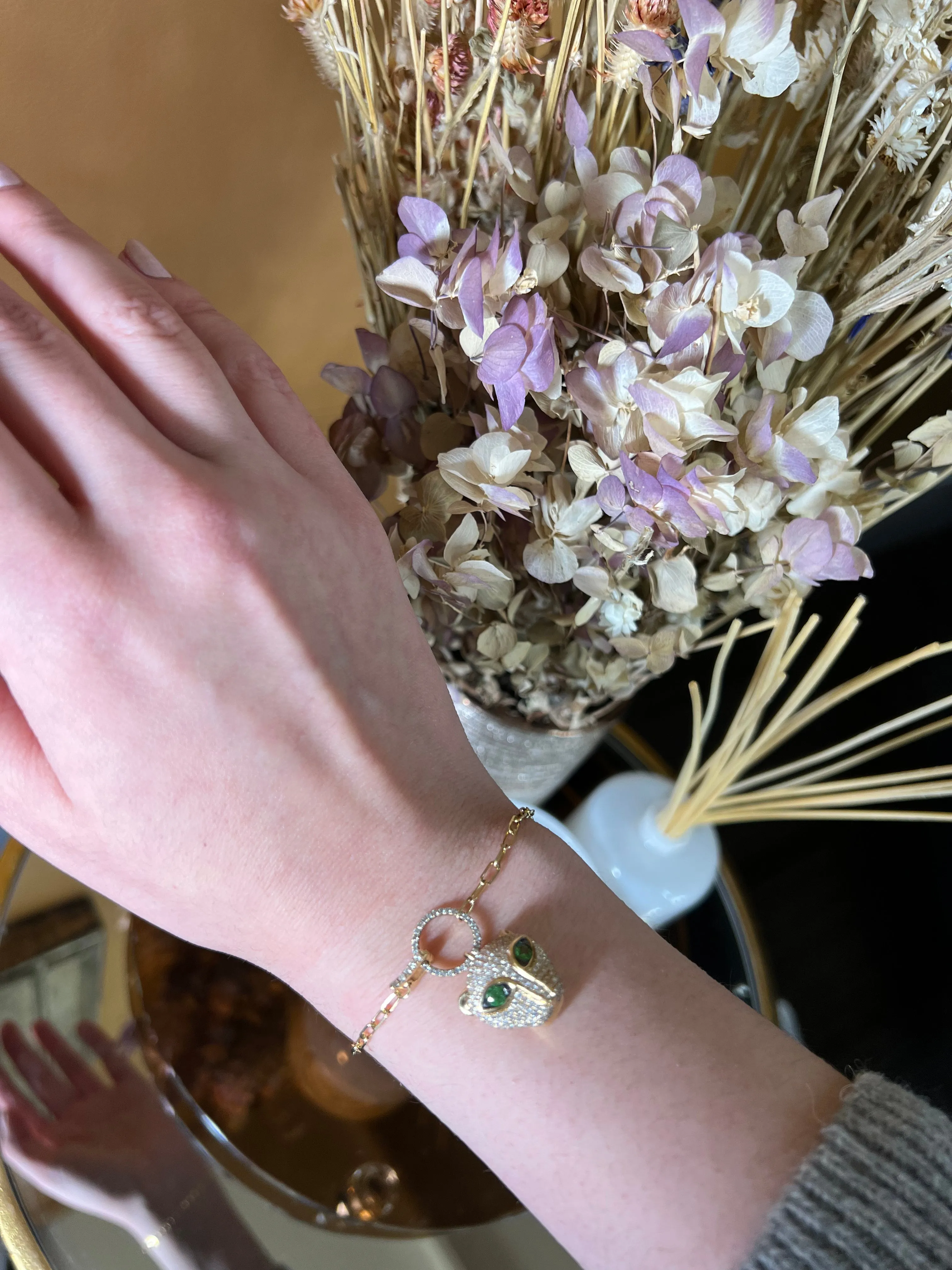 tiger charm bracelet