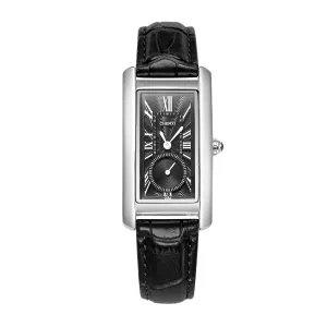 Two-pin semi-simple leatherl quartz watch W280888L