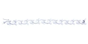 Waves & Tides Bracelet (5.89 ct Diamonds) in White Gold