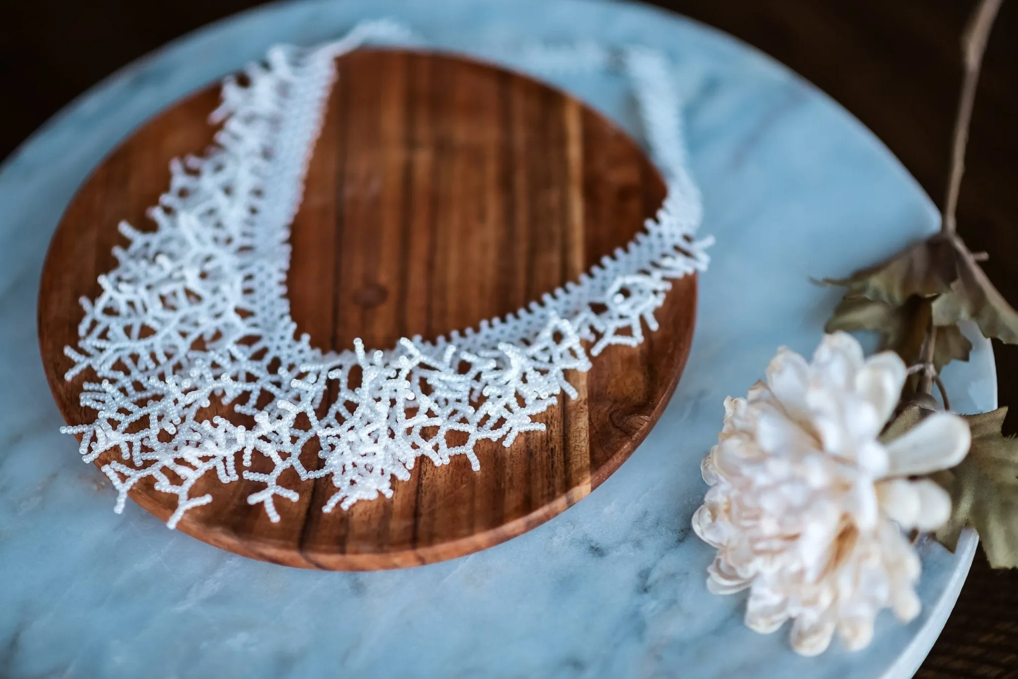 White Coral Necklace